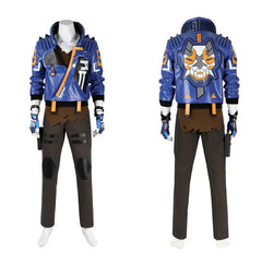 Halloweez Yoru Cosplay Costume Men Blue Uniform Halloween Carnival Outfit Full Set - Halloweez