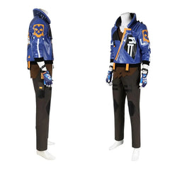 Halloweez Yoru Cosplay Costume Men Blue Uniform Halloween Carnival Outfit Full Set - Halloweez