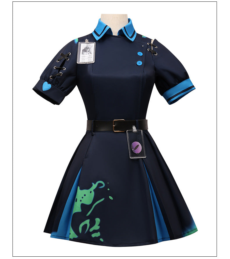 Eggy Party Nurse Hearth Cosplay Costume for Women and Kids - Anime Game Character Outfit - Halloweez