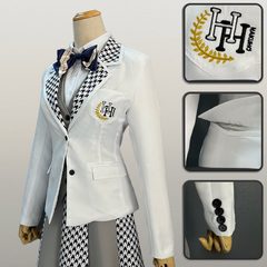 Blue Lock White Treasure High School Uniform Cosplay Costume, Custom Made