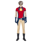 Halloweez Movie Peace Maker Cosplay Costume for Men - Complete Halloween Outfit with Mask, Gloves, Belt, and Game Accessories - Halloweez