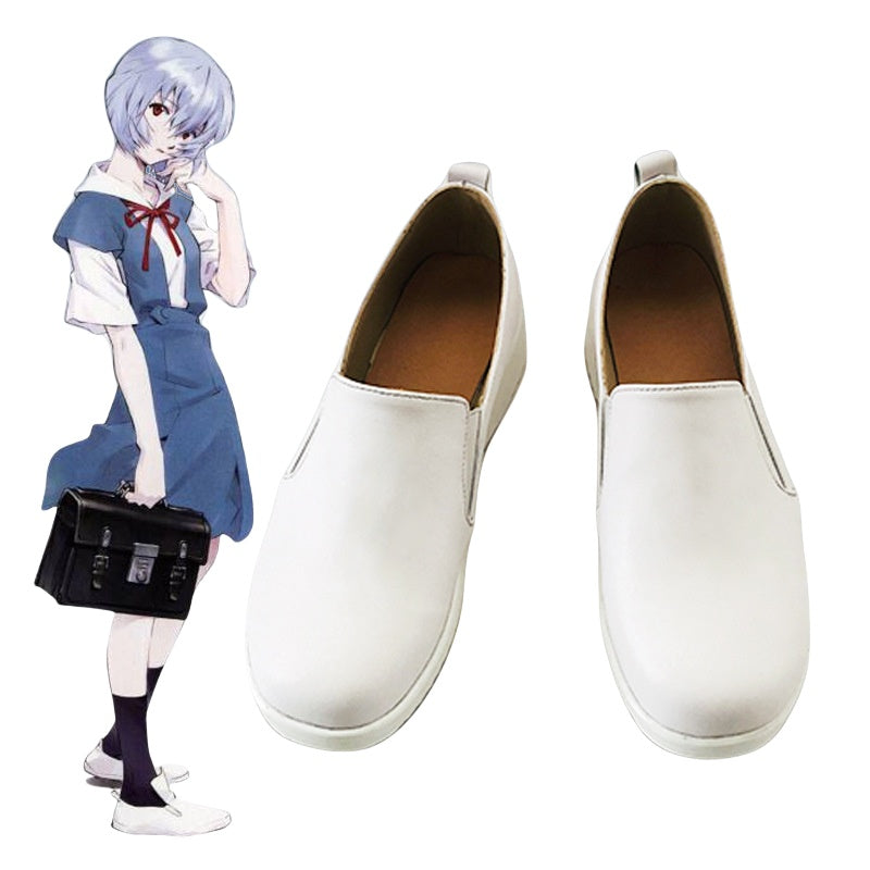 Neon Genesis Evangelion EVA School Uniform Rei Ayanami Cosplay Shoes for Anime Fans - Halloweez
