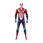 Halloweez Spider-Man 2099 Miguel O'Hara Cosplay Bodysuit - High-Quality Men's Costume Jumpsuit for Enthusiasts & Events - Halloweez