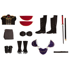 Halloweez Final Fantasy VII Sephiroth Shinra Formal Uniform Cosplay Costume - Premium Quality for Halloween - Halloweez