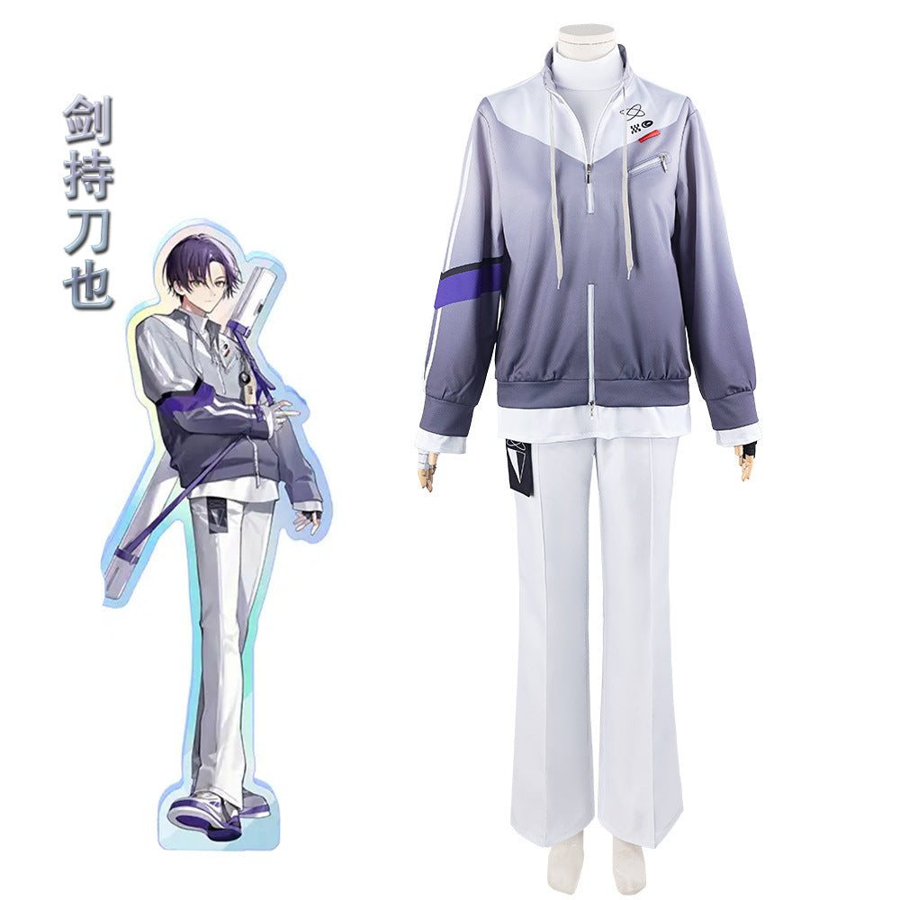 Rainbow Club VTuber Touya Kenmochi 2D Cosplay Anime Sports Unisex Outfit - Nijisanji Inspired - Halloweez
