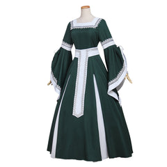 Halloweez Women's Medieval Renaissance Victorian Costume - Green Palace Princess Dress for Cosplay - Halloweez