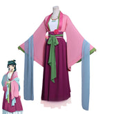 Lazy Cat Pharmacy Girl's Whisper Cosplay Costume - Ancient Chinese Hanfu Anime Outfit with Wig - Halloweez