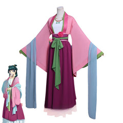 Lazy Cat Pharmacy Girl's Whisper Cosplay Costume - Ancient Chinese Hanfu Anime Outfit with Wig - Halloweez