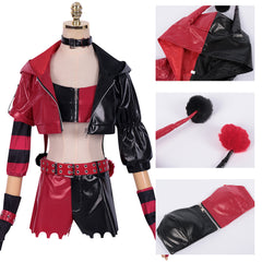 Harley Quinn Suicide Squad Cosplay Costume Full Set for Halloween - Halloweez