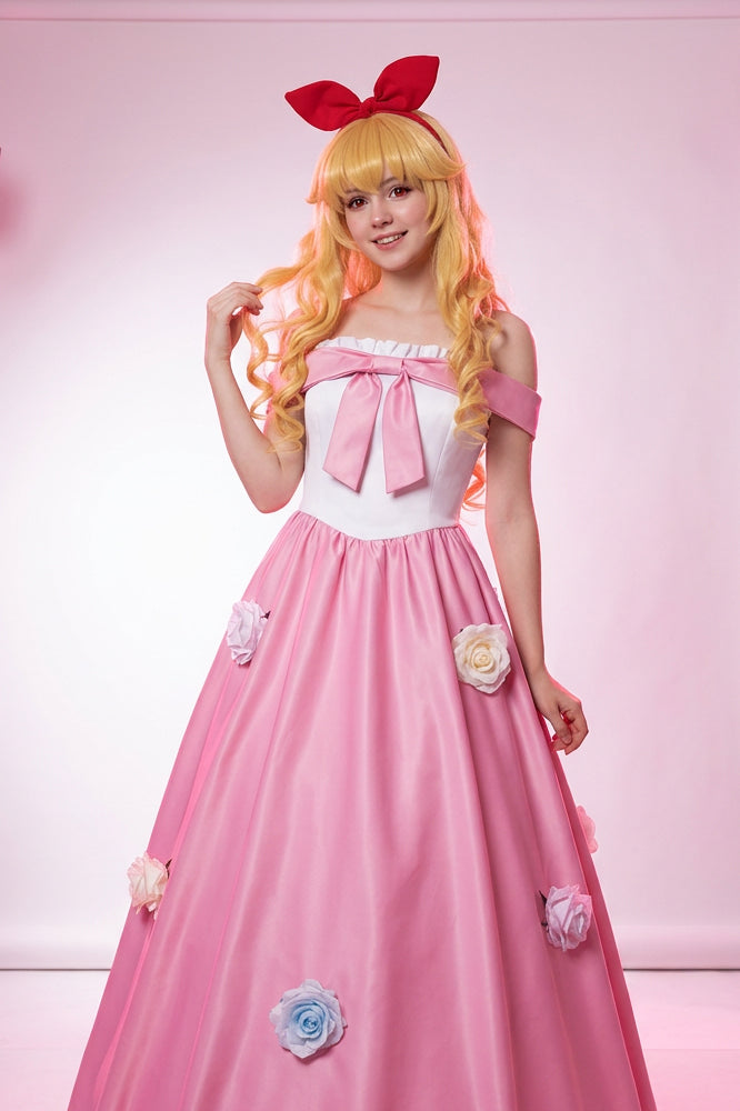 Aikatsu! Ichigo Hoshimiya Cosplay Costume Halloween Evening Dress - Halloweez