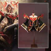 Halloweez Immortalized Legend Ahri Cosplay Costume - Enchanting Nine Tailed Demon Fox Outfit for Women - Halloweez