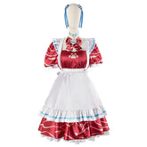 vtuber Akami Karubi Anime Cosplay Maid Dress Set - Perfect for Cosplay Enthusiasts - Halloweez