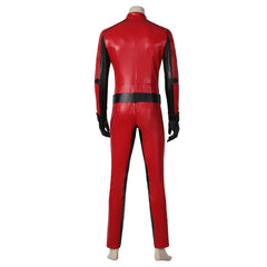 Embrace Your Inner Hero with The Umbrella Academy Ben Cosplay Costume - Red Leather Suit for Halloween - Halloweez