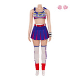 Halloweez Juliet Starling Cosplay Outfit - Lollipop Chainsaw Sexy Top and Skirt Set for Women - Halloweez