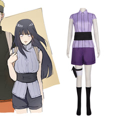 Halloween Anime Ninja Cosplay Costume Hyuga Hinata Role Play Performance Outfit - Halloweez
