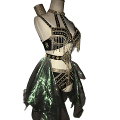 Miao Ethnic Traditional Costume Set - Ancient Phoenix Style Miao Minority Clothing for Women Photography Cosplay - Halloweez