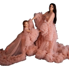 Parent-Child Mesh Dress Party Birthday Photo Maternity Tulle Skirt Wholesale Drop Shipping Puffy Wedding Dress Cosplay Costume - Halloweez