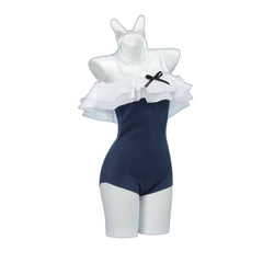 Blue Archive Tsukiyuki Miyako One-piece Swimsuit Cosplay Costume 2D Game Character Outfit - Halloweez