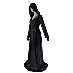 Resident Evil 8 Moth Lady Cosplay Costume - Lady Dimitrescu Long Dress Vampire Halloween Outfit - Halloweez
