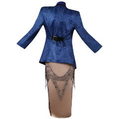 Endless Blue Hawk Cosplay Costume Full Set Game Anime Cosplay Dress Outfit for Halloween Party Convention - Halloweez