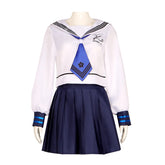 Genshin Impact Xicha Collab Kamisato Ayaka Cosplay Costume Anime JK Uniform Women's Full Set - Halloweez