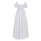 Elegant White Halloweez Regency Dress - Custom Made High Waistline Ball Gown for Women - Halloweez