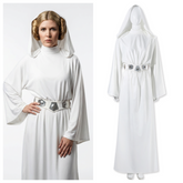 Princess Leia Organa White Hooded Robe Costume from Star Wars: A New Hope - Complete Iconic Outfit Set