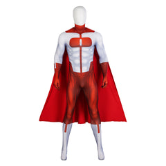 Halloweez Omni-Man Nolan Grayson Cosplay Jumpsuit Bodysuit Cloak Costume Superhero New - Halloweez