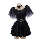 Official Wednesday Addams Costume for Halloween & Cosplay | Netflix Replica - Halloweez