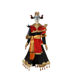 Fifth Personality Cosplay Costume Fool's Gold Sinful Molten Fire Mask Headwear Horns Halloween - Halloweez