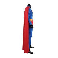 Halloweez Clark Kent Cosplay Outfit - Blue Zentai Suit with Red Cape - Halloweez