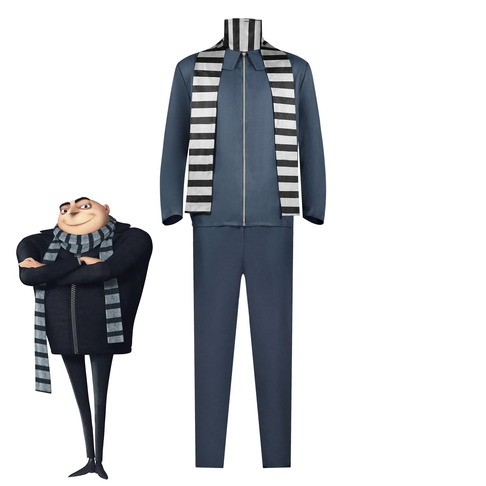 Despicable Me Gru Cosplay Costume Movie Role Play Outfit - Halloweez