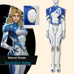 Invisible Woman Cosplay Outfit, Marvel Rivals Sue Storm Full Costume Women Role Play Suit for Game Cos - Halloweez