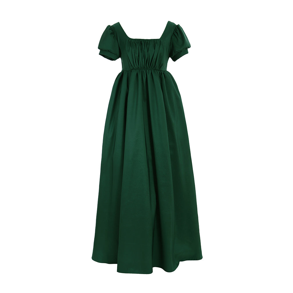 Elegant Halloweez Regency Ball Dress - High Waistline Tea Gown Dress Custom Made - Halloweez