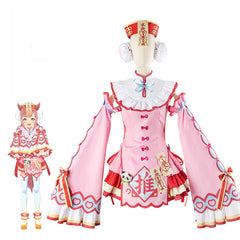Uma Musume Pretty Derby Air Shakur Halloween Pink Zombie Cosplay Costume Dress - Halloweez
