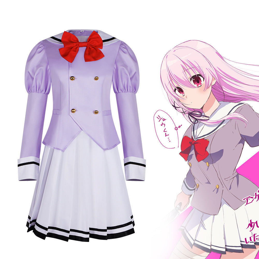 Contract Kiss Kaguya Demon Girl Cosplay Costume Anime Role Play Lolita JK Skirt - Halloweez