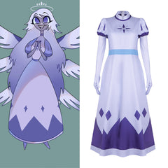 Hazbin Hotel Angel Emily Cosplay Costume for Halloween Performance - Halloweez