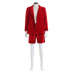 Halloweez Angus Young School Boy Cosplay Costume – Men’s Velvet Coat & Shorts Set - Halloweez