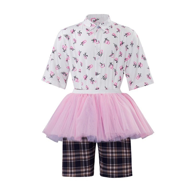 Halloweez Ace Ventura Cosplay - Adult Pink Tutu Skirt Outfit for Halloween & Theme Parties - Halloweez