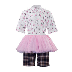 Halloweez Ace Ventura Cosplay - Adult Pink Tutu Skirt Outfit for Halloween & Theme Parties - Halloweez