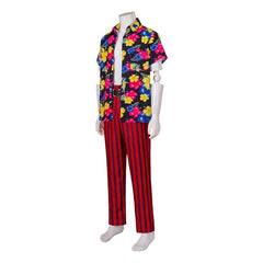 Halloweez Ace Ventura Pet Detective Cosplay Costume Hawaiian Shirt Pants Belt Full Set - Halloweez