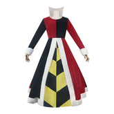 Red Queen Cosplay Costume Alice in Wonderland Red Heart Queen European Dress - Halloweez