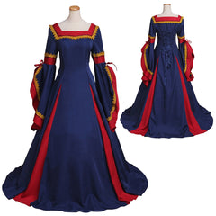 Women's Spring Medieval Dress Costume - Custom Made Vintage Victorian Renaissance Gown for Carnival Party by Halloweez - Halloweez