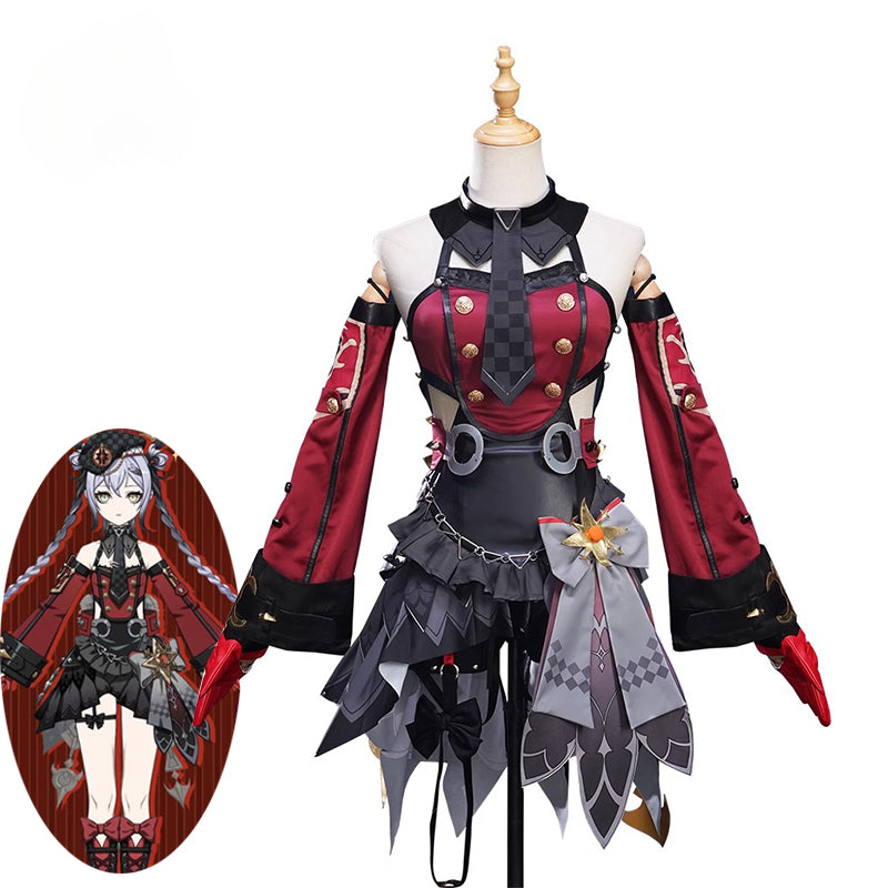 Halloweez Genshin Impact Fontaine Codename M Cosplay Costume - Little Witch Dress for Women's Halloween Party - Halloweez