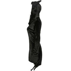 Adult Halloween Bat Witch Cosplay Costume - Alluring Gothic Batwoman Outfit for Halloween & Cosplay - Halloweez
