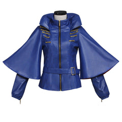 Adult Women Halloweenez Evie Cosplay Costume Blue Jacket - Halloweez