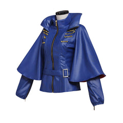 Adult Women Halloweenez Evie Cosplay Costume Blue Jacket - Halloweez