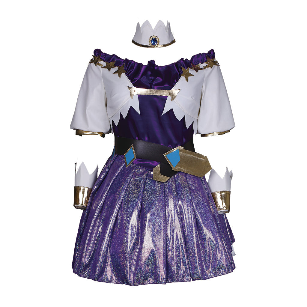 Halloweez Ahri Spirit Blossom Super Transform Cosplay Costume Adult Custom-Made White Dress - Halloweez