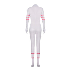 Hell's Hotel Angel Dust Cosplay Jumpsuit Halloween Costume - Hazbin Hotel Anime Outfit - Halloweez