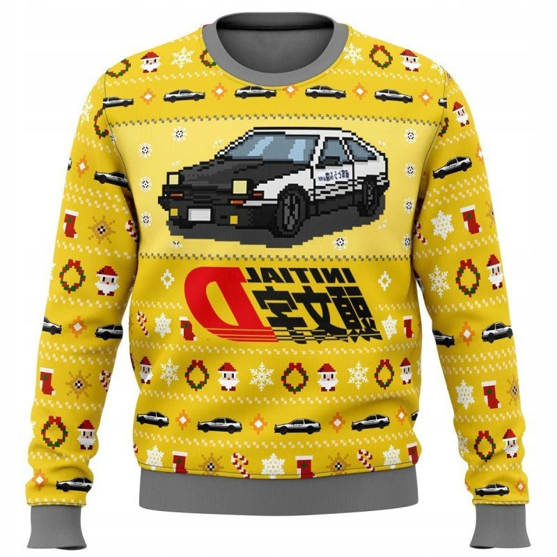 New Demon Slayer 3D Print Casual Loose Fit Christmas Sweatshirt - Halloweez